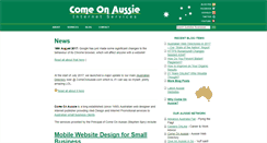 Desktop Screenshot of comeonaussie.net