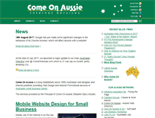 Tablet Screenshot of comeonaussie.net